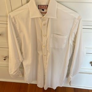 White Thomas Pink Dress shirt